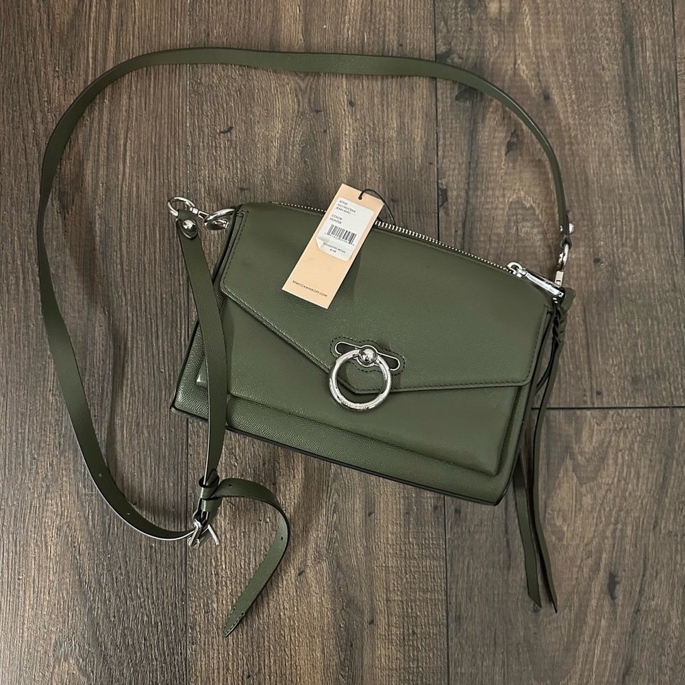 Rebecca Minkoff Army Green Crossbody Shoulder Handbag NWT
